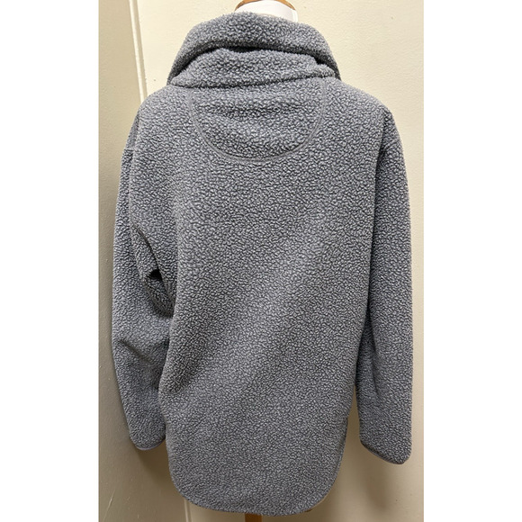 EVERLANE Women's The Renew Fleece Half-Zip Oversized Sweater Pullover - Size XS - Picture 8 of 11